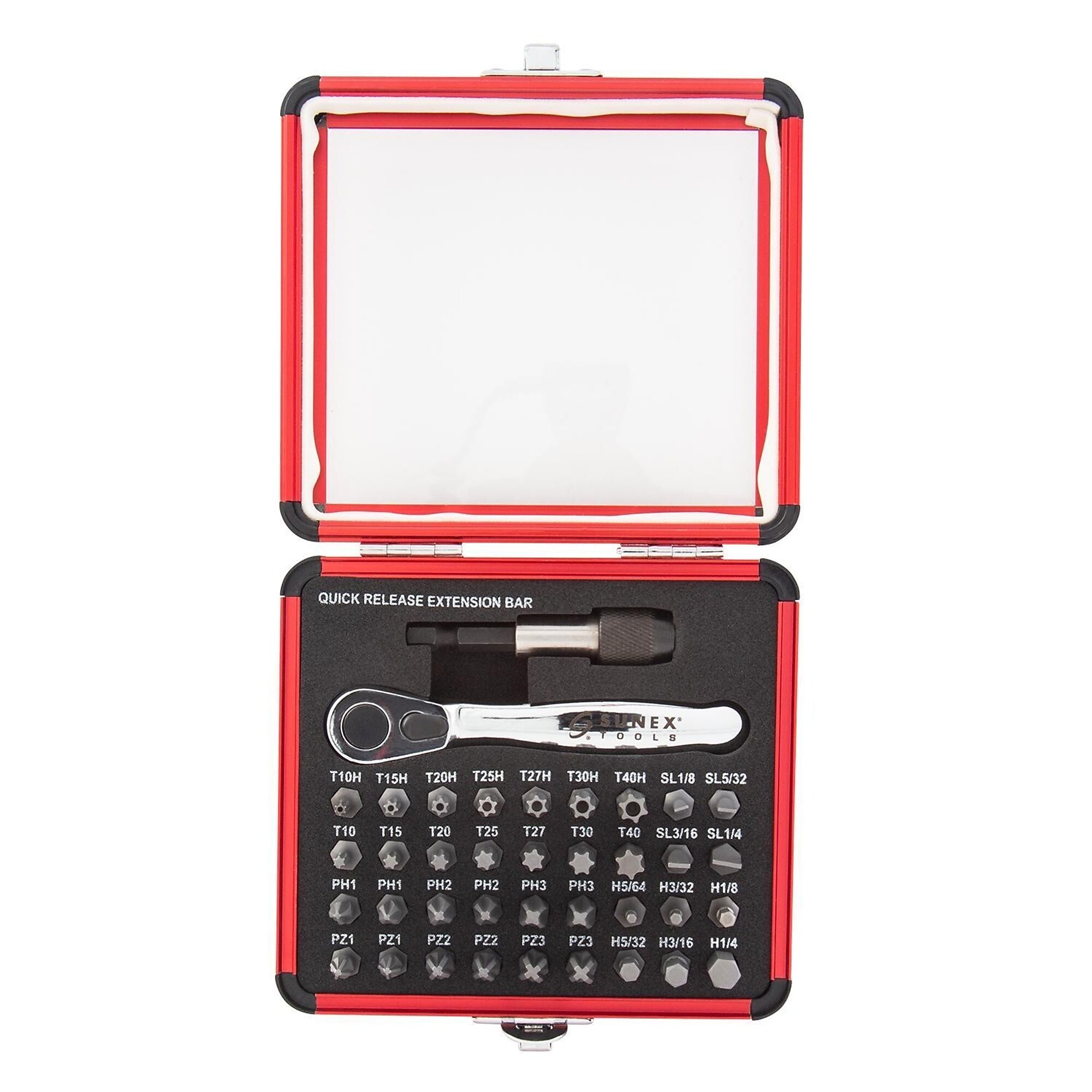 Sunex Tools Mini Ratchet Bit Set — 38 Pcs, Model# 9726